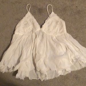 Free People Embroidered Tank